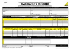GAS SAFE CERTIFICATE BOOK FOR SAFETY INSPECTION RECORD GASSAFE PAD PN 007