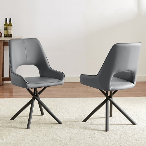 Amaari grey leather dining - amaari, pu