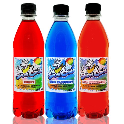 Slush puppy syrup snow cones - snow,