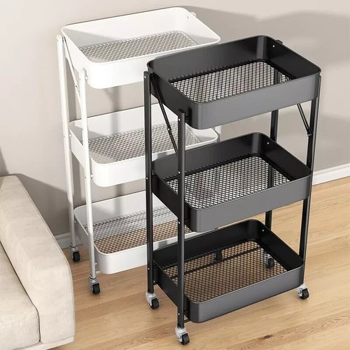 Tier metal folding trolley - 3,