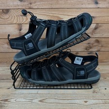 Karrimor Sandals Mens Size UK 10 Ithaca Black Walking Outdoor Beach Summer Shoes