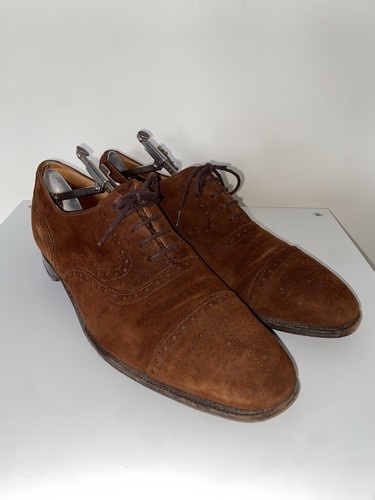Cheaney conker brown suede - brown,