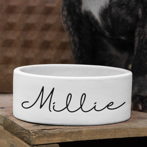 Personalised pet bowl name - personalised,