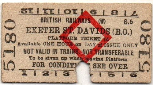 Railway platform ticket - br(w),