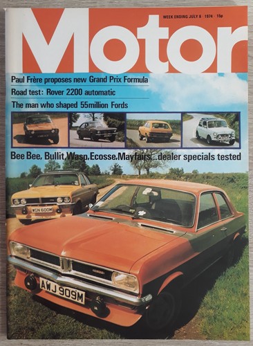 Motor magazine july 1974 - magazine,