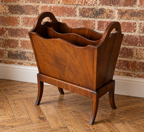 Vintage wood magazine rack - magazine,