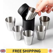 Stainless Steel Shot Cups 6pc