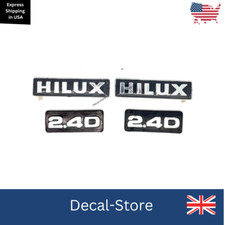 Toyota Hilux 4WD Pickup LN65 Both Left & Right Pillar Badge Emblems Pair 1987-89