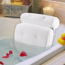 bath pillow Ergonomic headrest  with 6 Large Suction Cups Organic