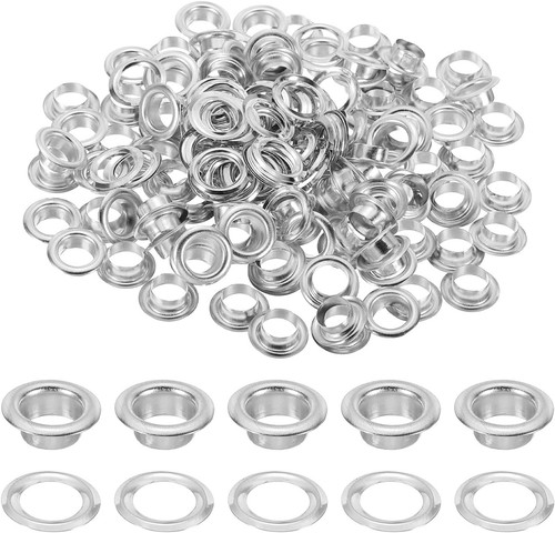100 sets grommets eyelets 6mm - sets, eyelets,