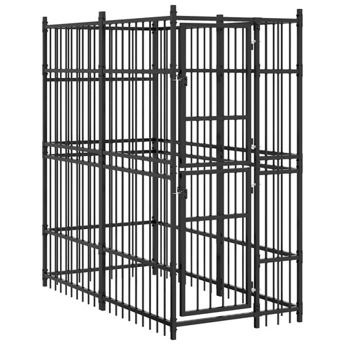 Outdoor dog kennel steel - dog, puppy
