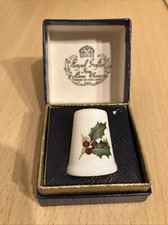 Christmas Holly Thimble Boxed