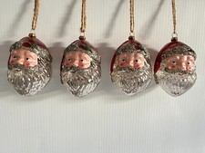 POTTERY BARN SANTA HEAD GLASS