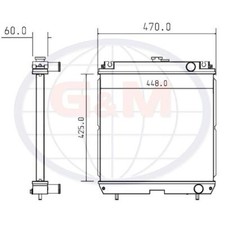 Radiator for GENERATORS 1 ton Dumper 12904450281700 11614