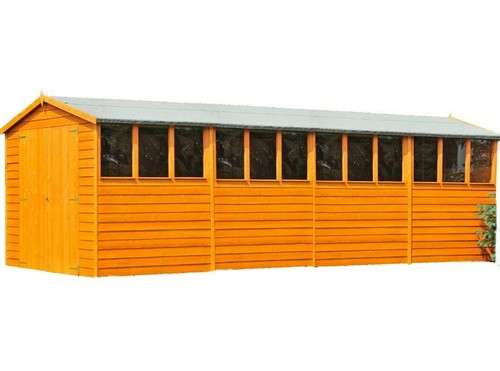 20x10 wooden garden shed apex - shed,