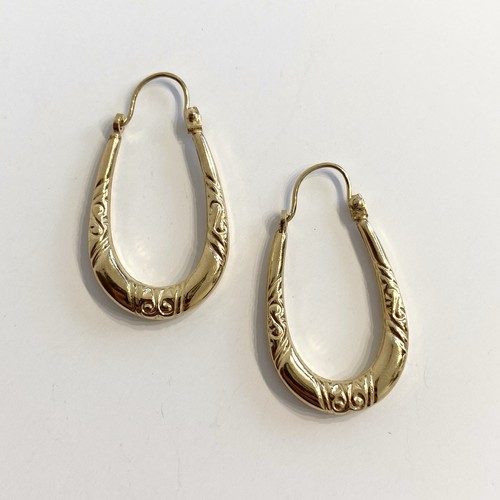 Hoop earrings gold - earrings, ct