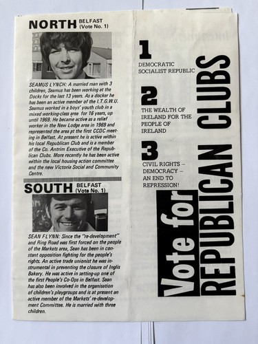 1970s irish republican - 1970s, clubs