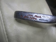 RARE VINTAGE SILVER HAWK PUTTER BY JOHN LETTERS 35.5" LONG GOLF CLUB - EXCELLENT