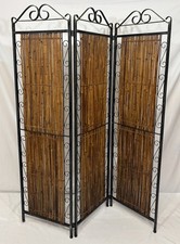 Vintage Wrought Iron & Bamboo