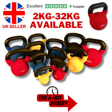 Exersci Neoprene Kettlebells 2-24kg Cast Iron Weight Fitness Exercise Home Gym