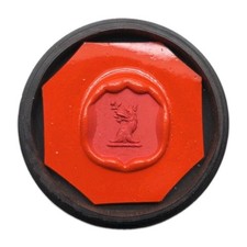 British Royalty Nobility Wax Seal Stamp Matrix Impression Baron Holland Armorial