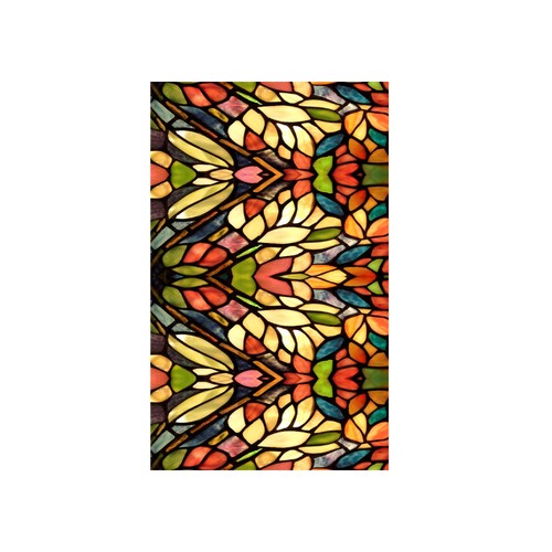 Window film floral bird - window,