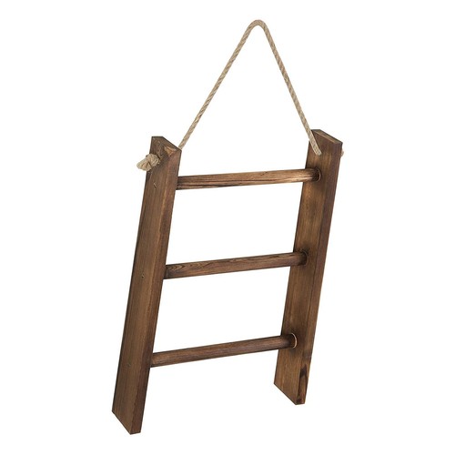 Wooden towel rack with rope - towel,