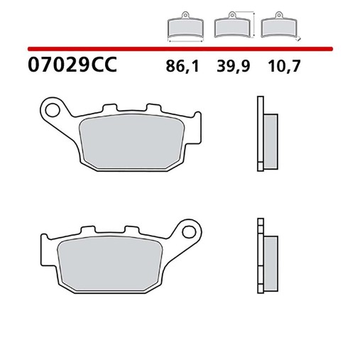 Brembo brake pad kit - kit, post