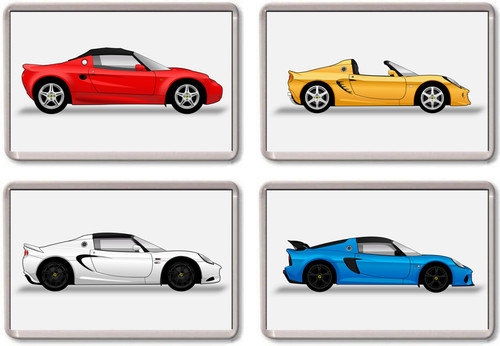 Fridge magnet lotus elise - -,