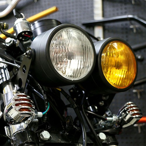 Twin front dual motorcycle - front,