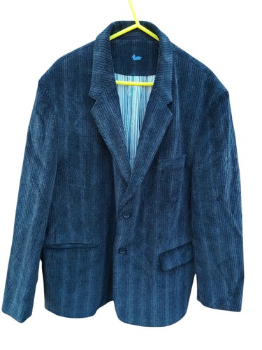 Oakman mens blue cotton jacket - mens,