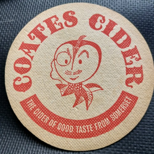 Coates cider beer mat cat - mat,