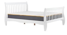 White,solid pine wood curved