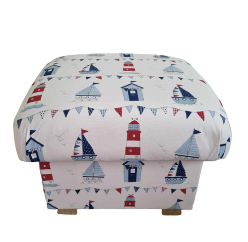 Fryetts martime blue fabric - blue,