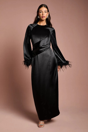 Coast black maxi dress - black, womens