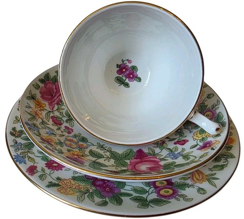 Crown staffordshire china trio - crown,