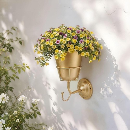 Gold wall vase for - gold,