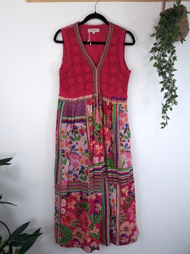 Rene derhy maxi dress crochet - rene,