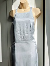 New Jarlo Silver tone asymmetric strap lulu dress (size M)