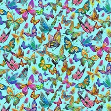 Butterflies Fabric Luminous