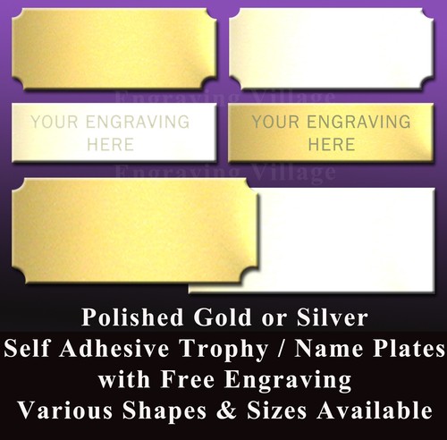 Engraved trophy plate - /, metal