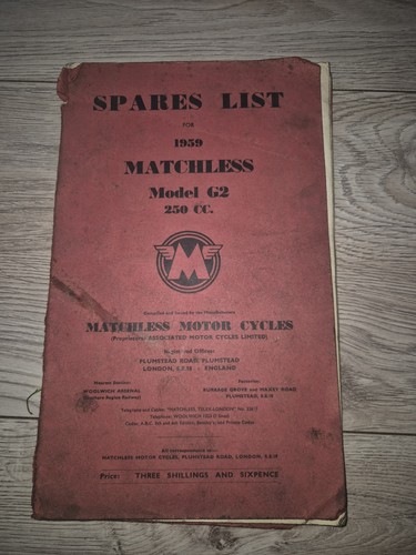 Vintage 1959 matchless - matchless, g2