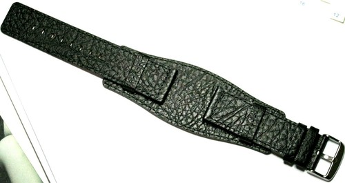 24mm black military cuff bund - cuff,