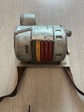 vintage almex type a bus and railway ticket machine