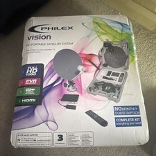 Philex Vision Portable HD Satellite System for Camping and Caravan No Remote 