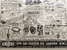 J.GROSE CYCLEMOTOR MINIMOTOR CYCLEMASTER CYMOTA 1951 MOTORCYCLE ADVERTISEMENT.