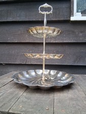 3 Tier Chrome Afternoon Tea