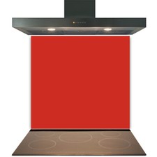 Kitchen Glass Splashback Toughened Tile Cooker Panel Any Size - Red