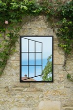 MirrorOutlet Black Metal Open