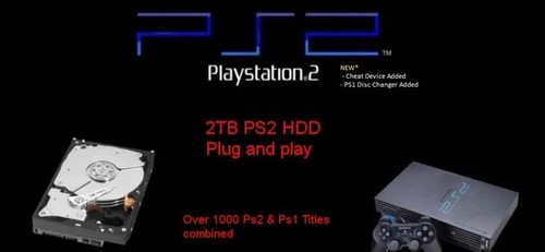 Ps2 1tb hard drive plug - ps2, and